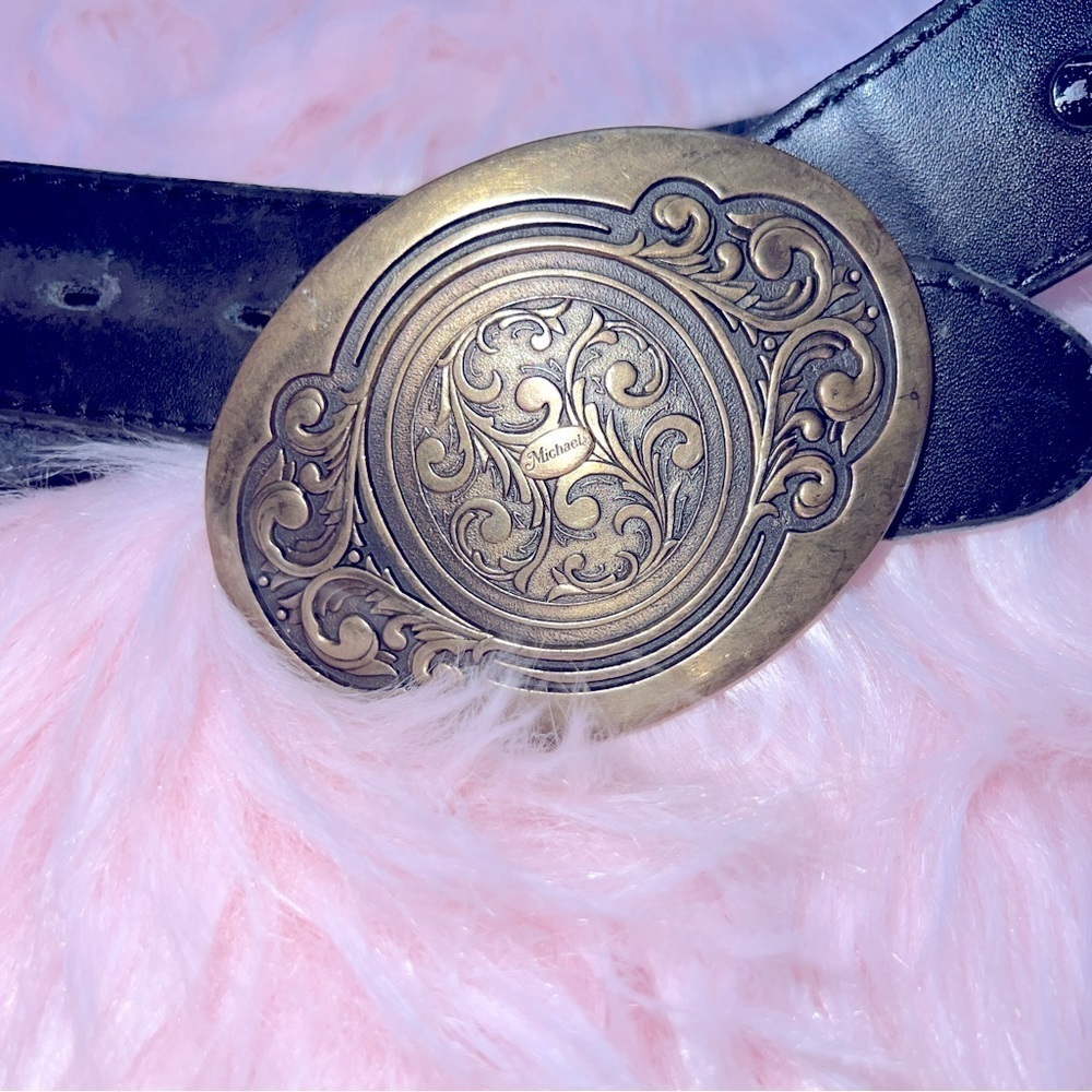 OCTANNER Western Cowgirl Genuine Leather Wide Belt XL 36